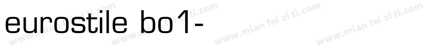eurostile bo1字体转换